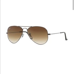 Ray Bans Sunglasses Brown RB3025 AVIATOR GRADIENT